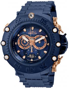 Invicta Subaqua Shutter Men's Watch w/ Metal, Mother of Pearl & Oyster Dial - 52mm, Dark Blue (32953)