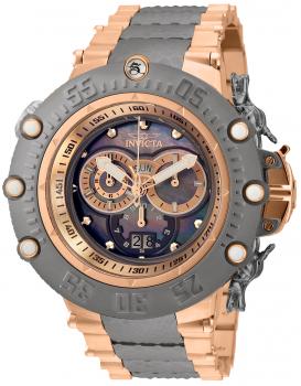 Invicta Subaqua Shutter Men's Watch w/ Metal, Mother of Pearl & Oyster Dial - 52mm, Titanium, Rose Gold (32951)