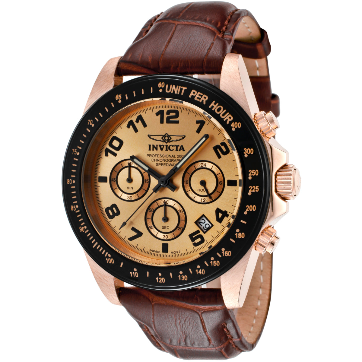 Invicta Speedway Men's Watch - 43mm, Brown (ZG-10711)