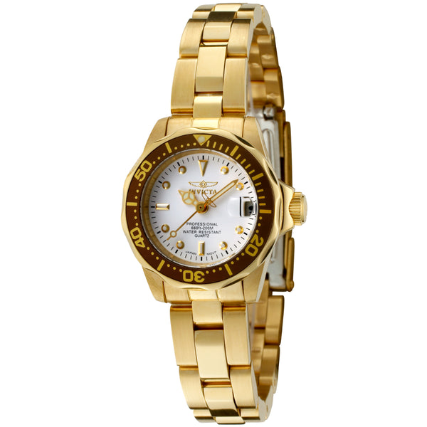 Invicta Pro Diver Water Resistant Wrist Watch 23K Gold Plated-Steel Band Women Pro Diver model 2963 | InvictaWatch.com main image 4