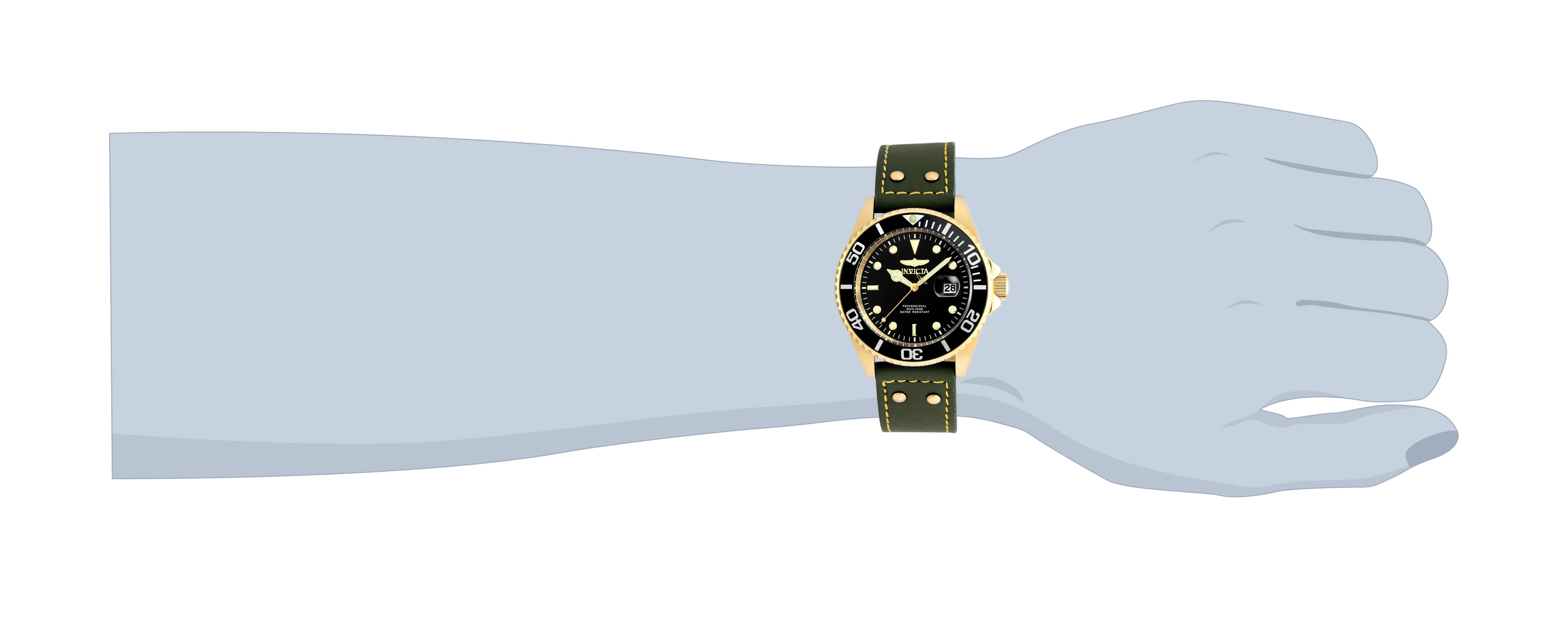 Invicta Pro Diver Nautaryn Men's Watch - 43mm, Dark Green (22075)