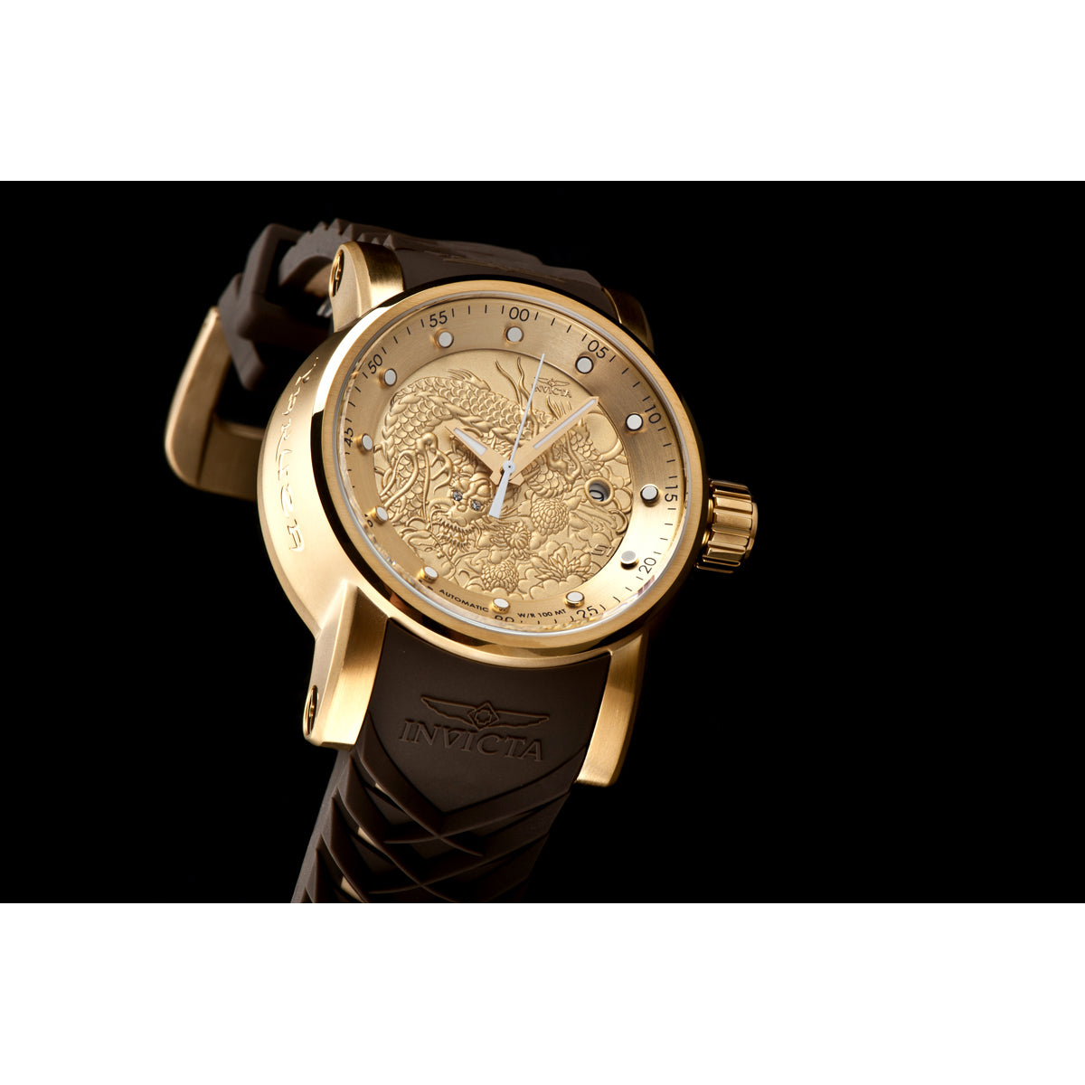 Invicta S1 Rally Yakuza Automatic Men's Watch - 48mm, Brown, Beige (12790)
