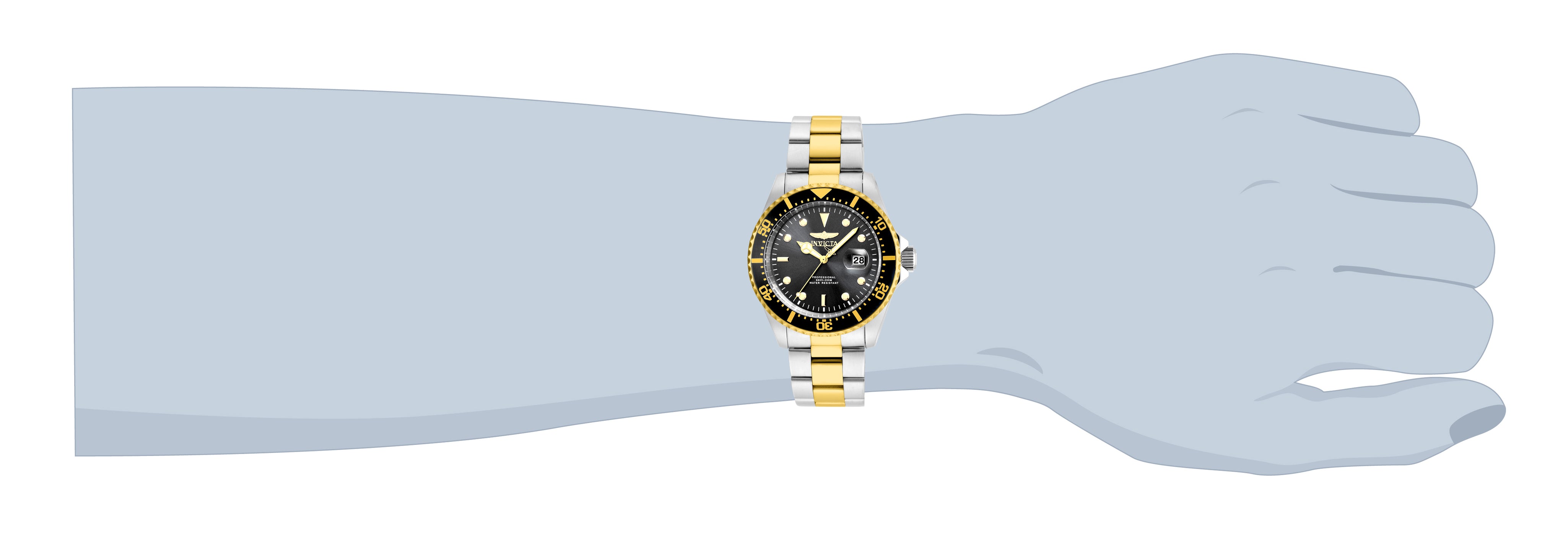 Invicta Pro Diver Men's Watch - 43mm, Steel, Gold (22057)