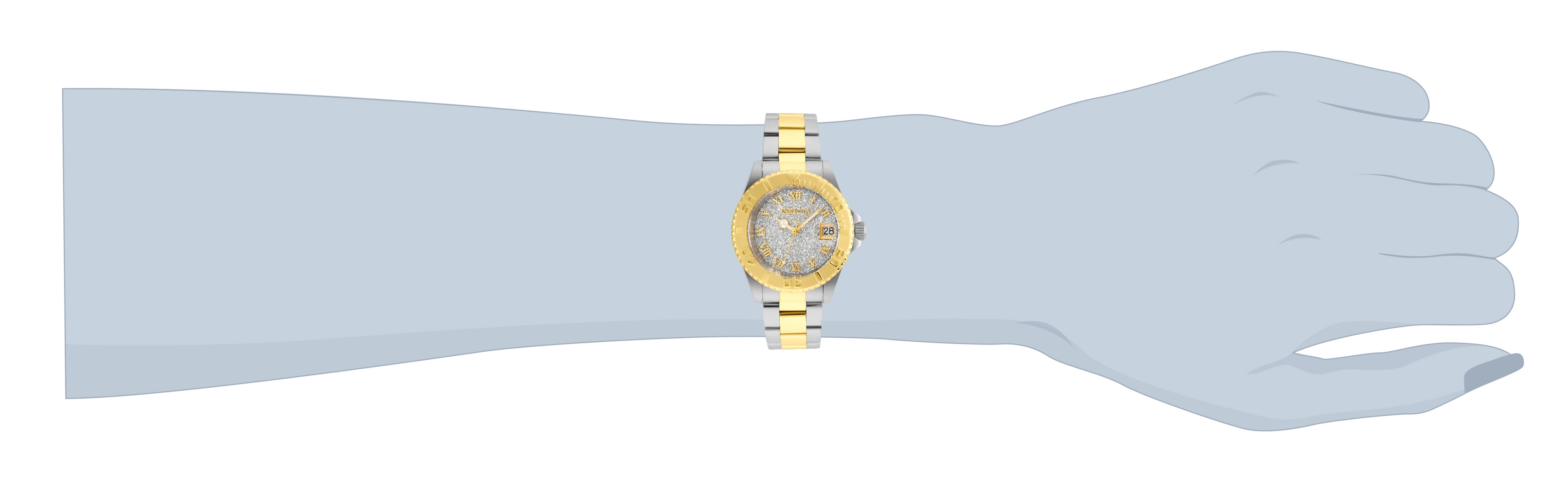 Invicta Angel Aureborne Swiss Ronda 515 Caliber Women's Watch - 40mm. Steel. Gold (22709)