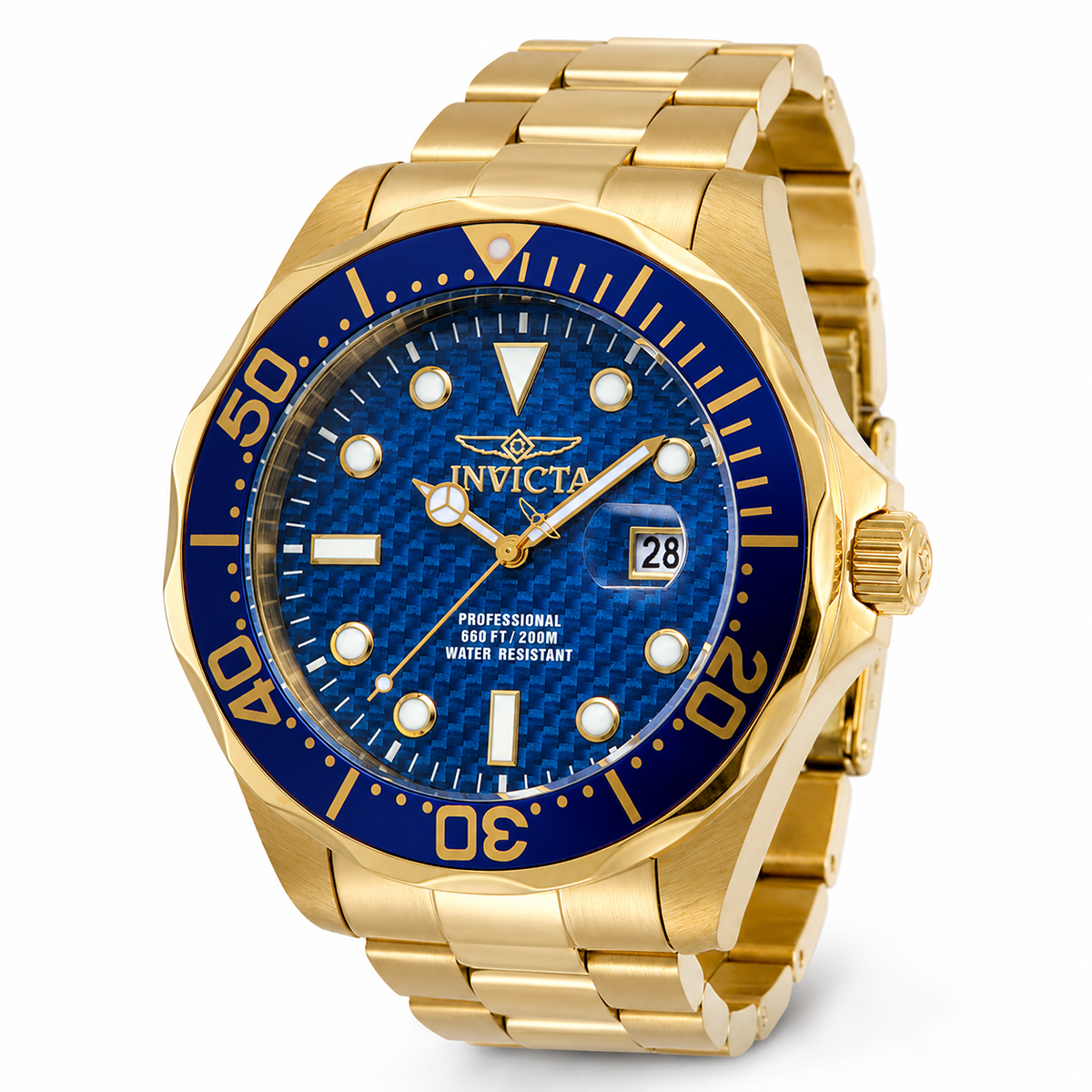 Invicta Grand Diver Men's Watch - 47mm. Gold (ZG-14357)