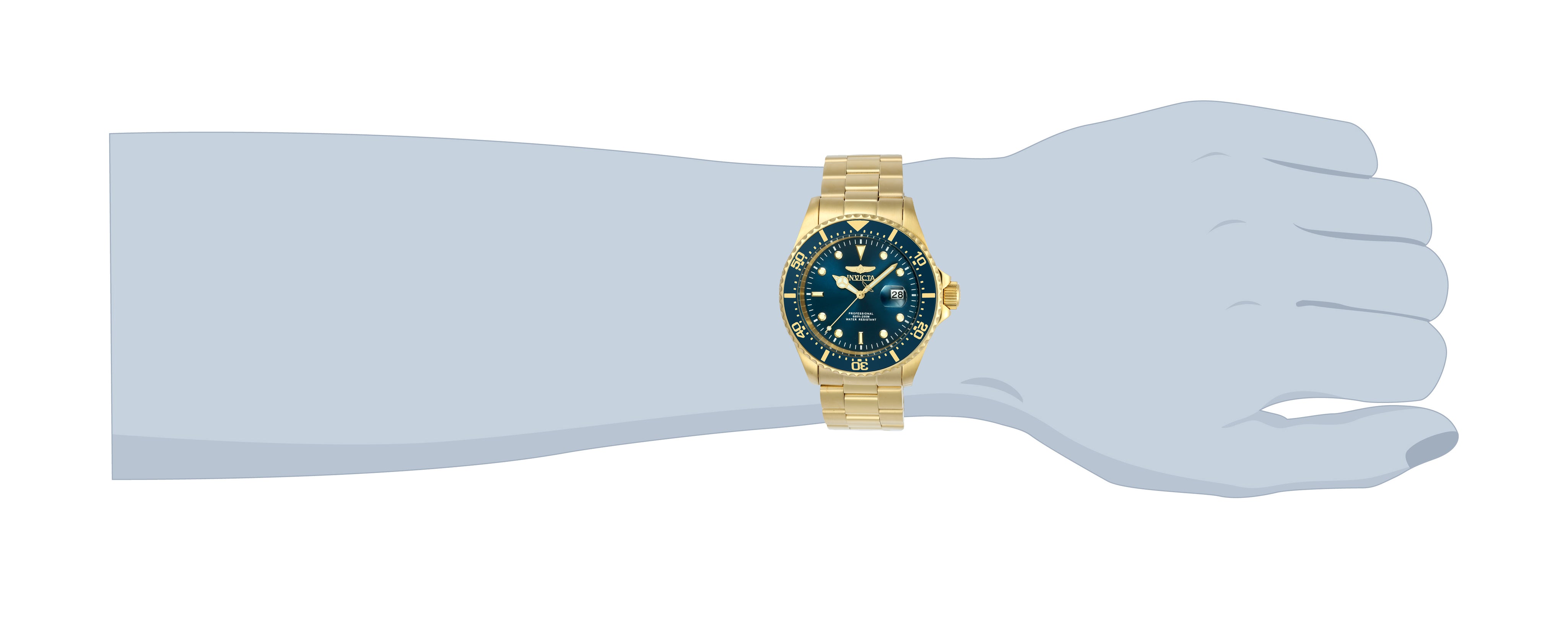 Invicta Pro Diver Men's Watch - 43mm, Gold (23388)