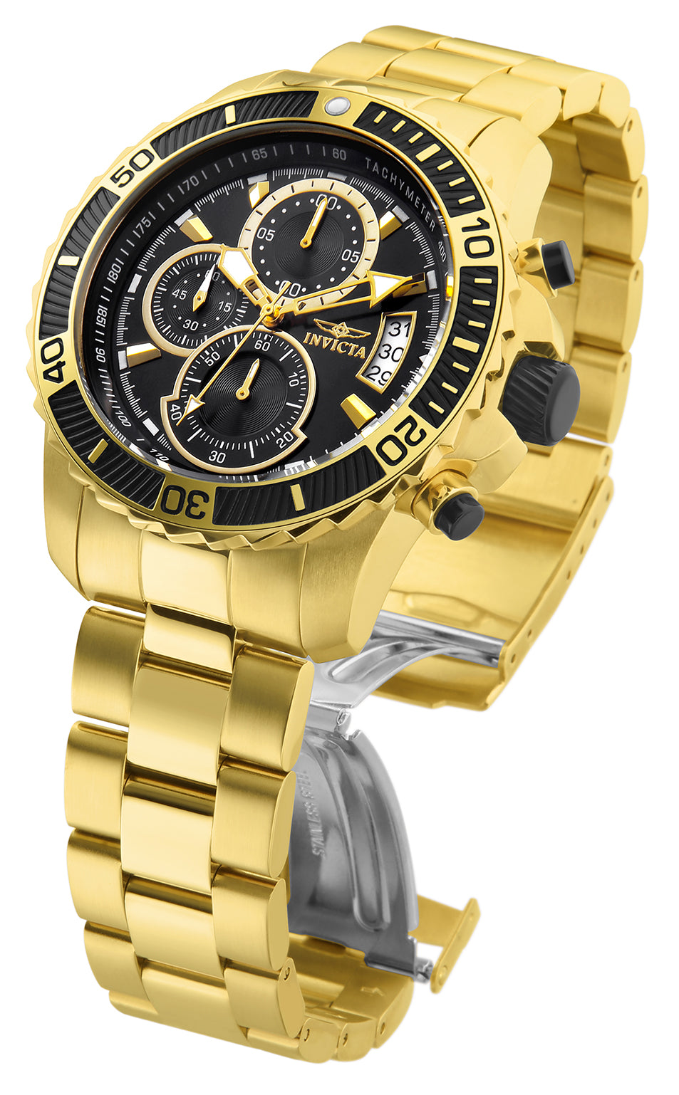 Invicta Pro Diver SCUBA Men's Watch - 45mm. Gold (22414)