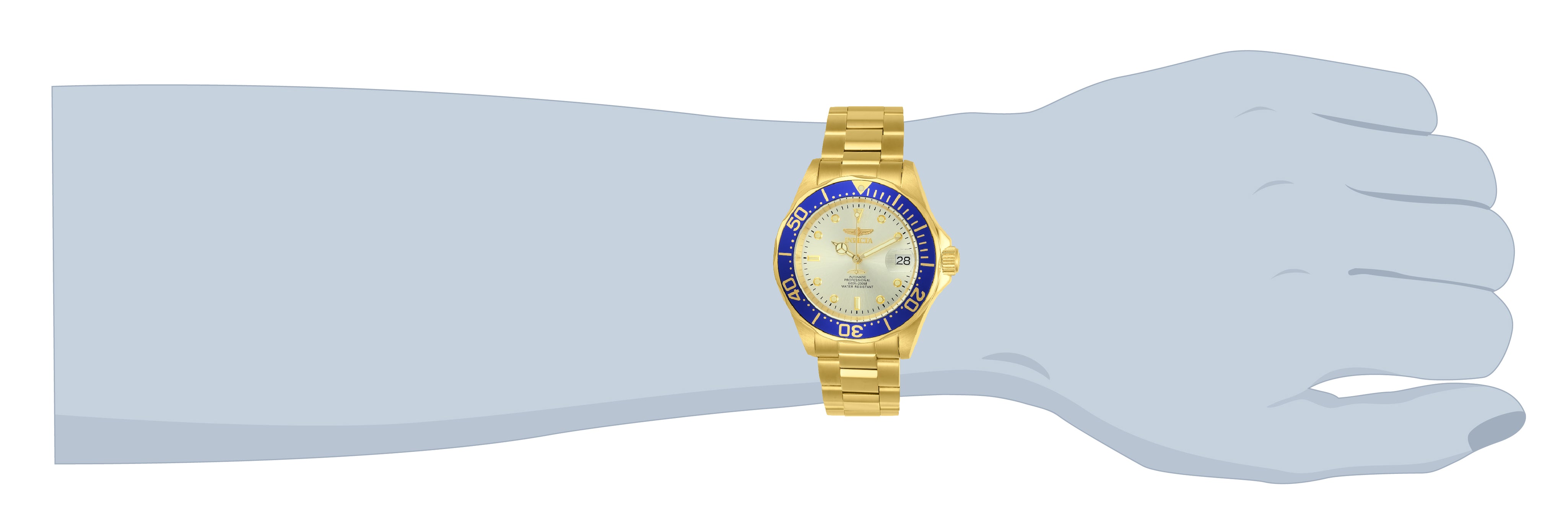 Invicta Pro Diver Calyra Automatic Men's Watch - 40mm. Gold (9743)