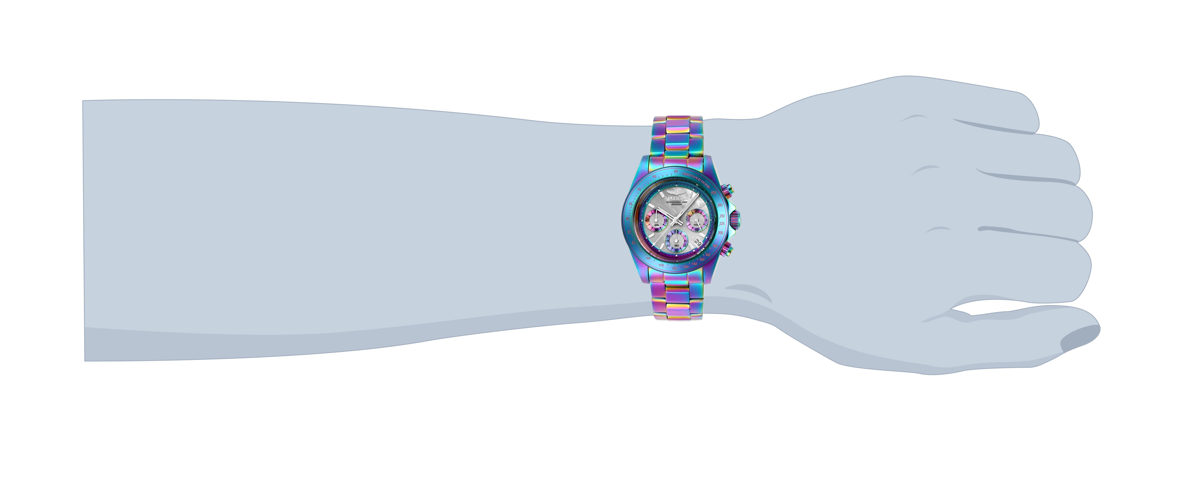 Invicta Speedway Crystalla Men's Watch w/ Mother of Pearl Dial - 40mm, Iridescent (23942)