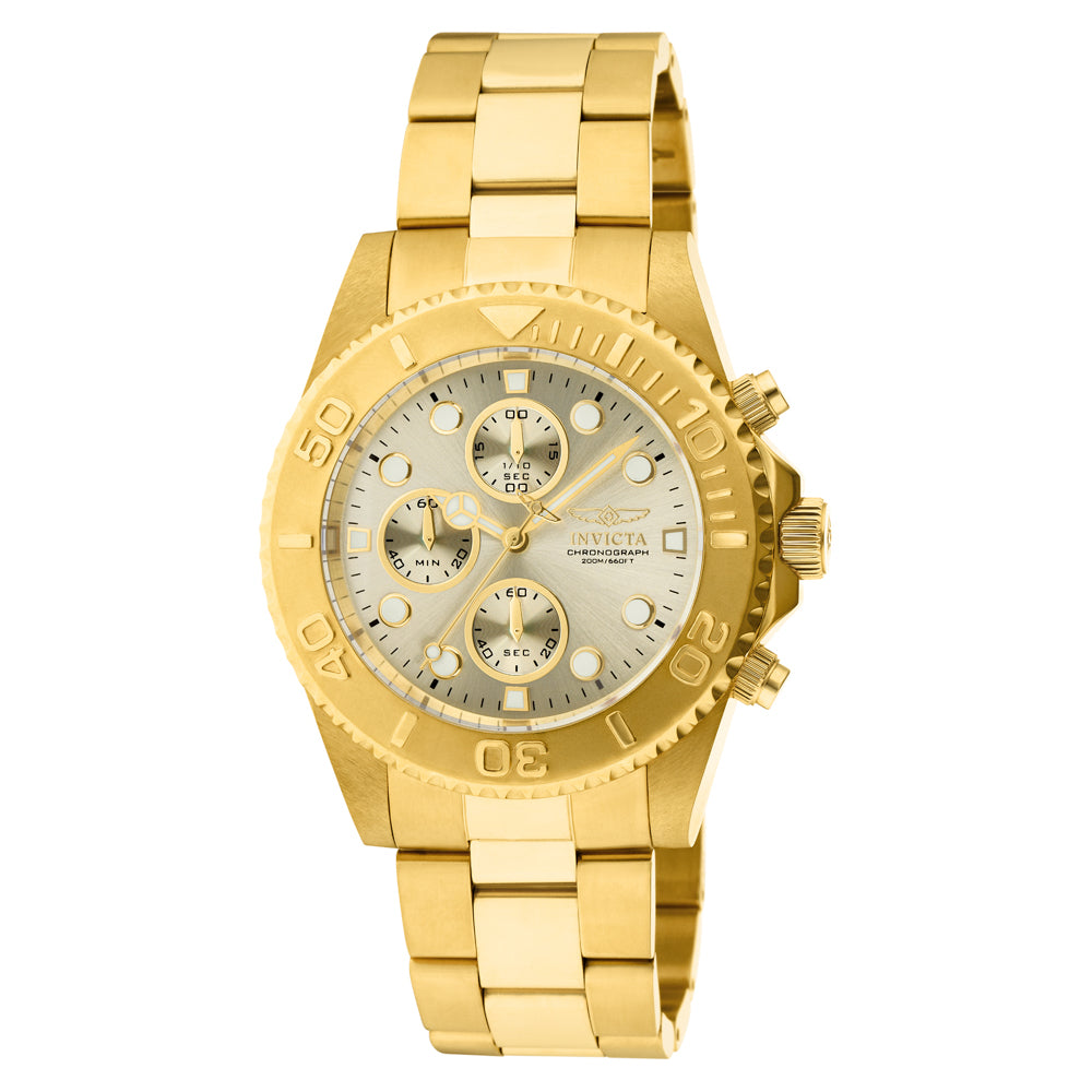 Invicta Pro Diver Men's Watch - 43.5mm, Gold (ZG-1774)