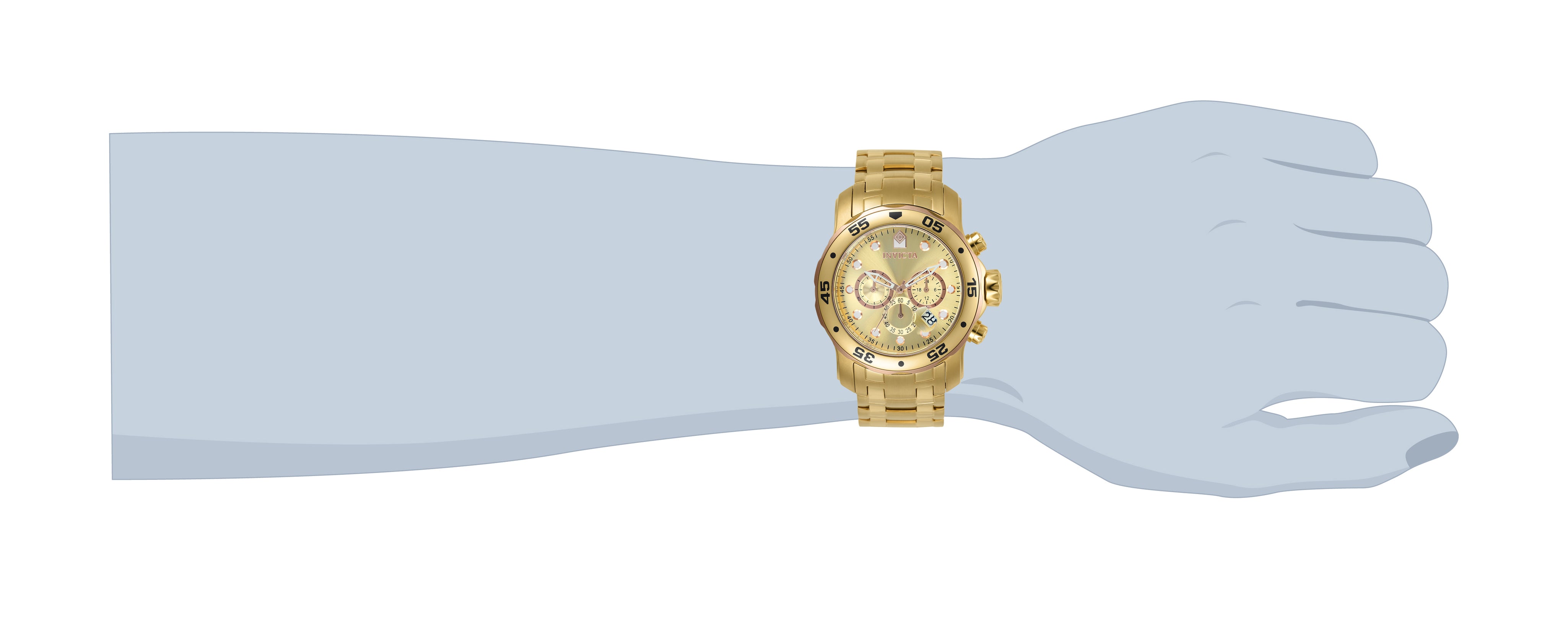 Invicta Pro Diver SCUBA Men's Watch - 48mm. Gold (80071)