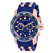 Invicta Pro Diver SCUBA Men's Watch - 48mm, Rose Gold, Blue (18197)