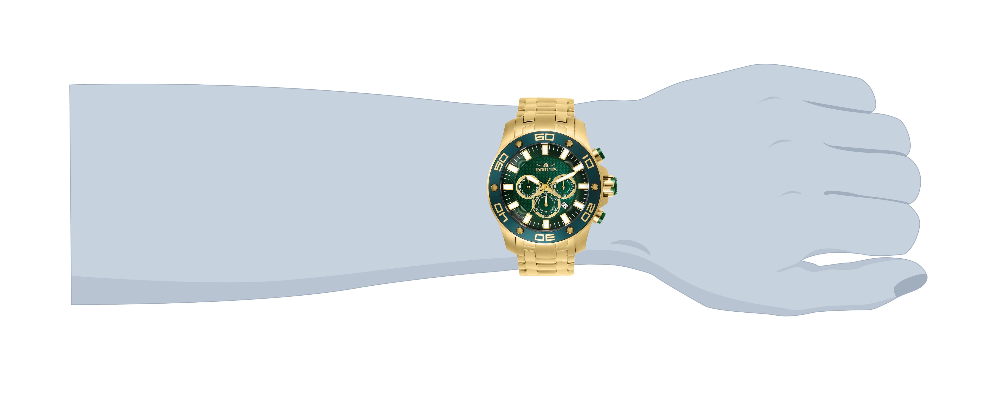 Invicta Pro Diver SCUBA Men's Watch - 50mm. Gold (26077)