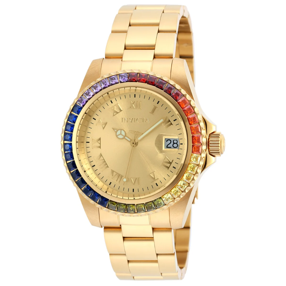 Invicta Angel Swiss Ronda 515 Caliber Women's Watch - 40mm, Gold (ZG-20022)