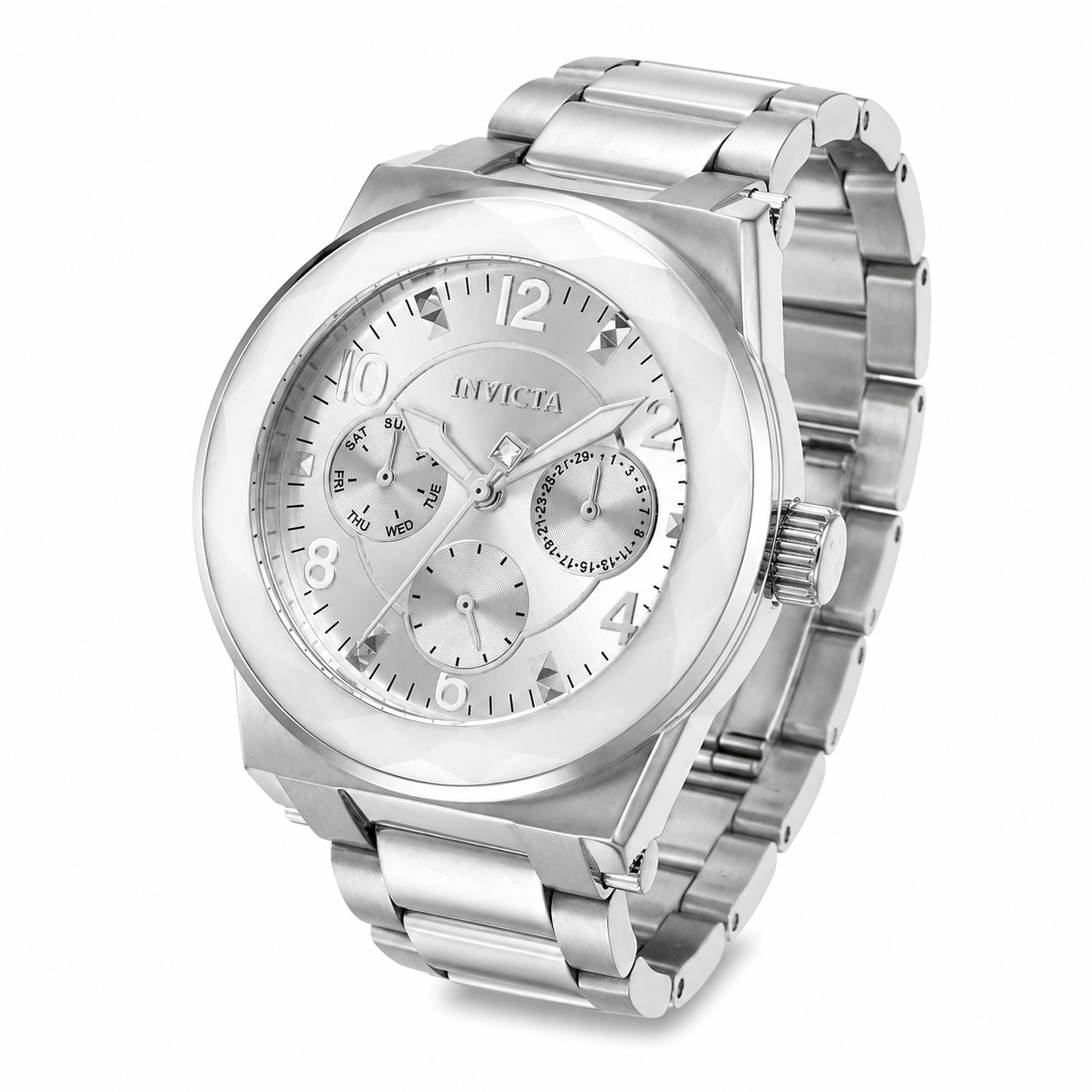 ⌚️INVICTA⌚️ Automatic Crystal White Dial Angel Ladies Watch 16704 – New!! Invicta Angel Women main image 3