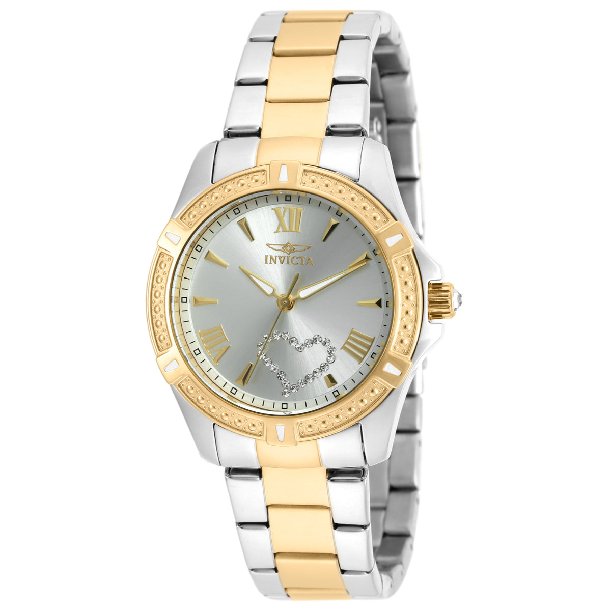 Open Box Invicta Angel Women's Watch - 34.5mm, Steel, Gold (AIC-20323)