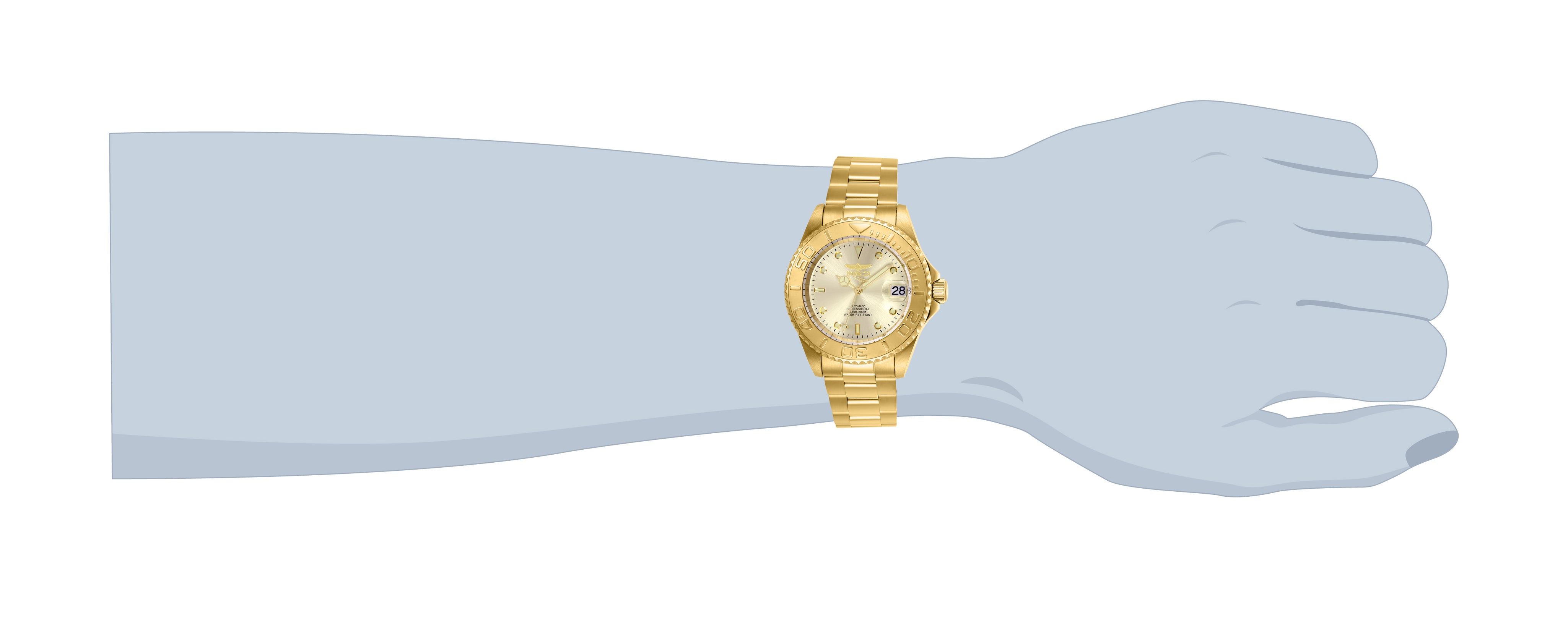 Invicta Pro Diver Coin-Edge Automatic Men's Watch - 40mm. Gold (9010OB)