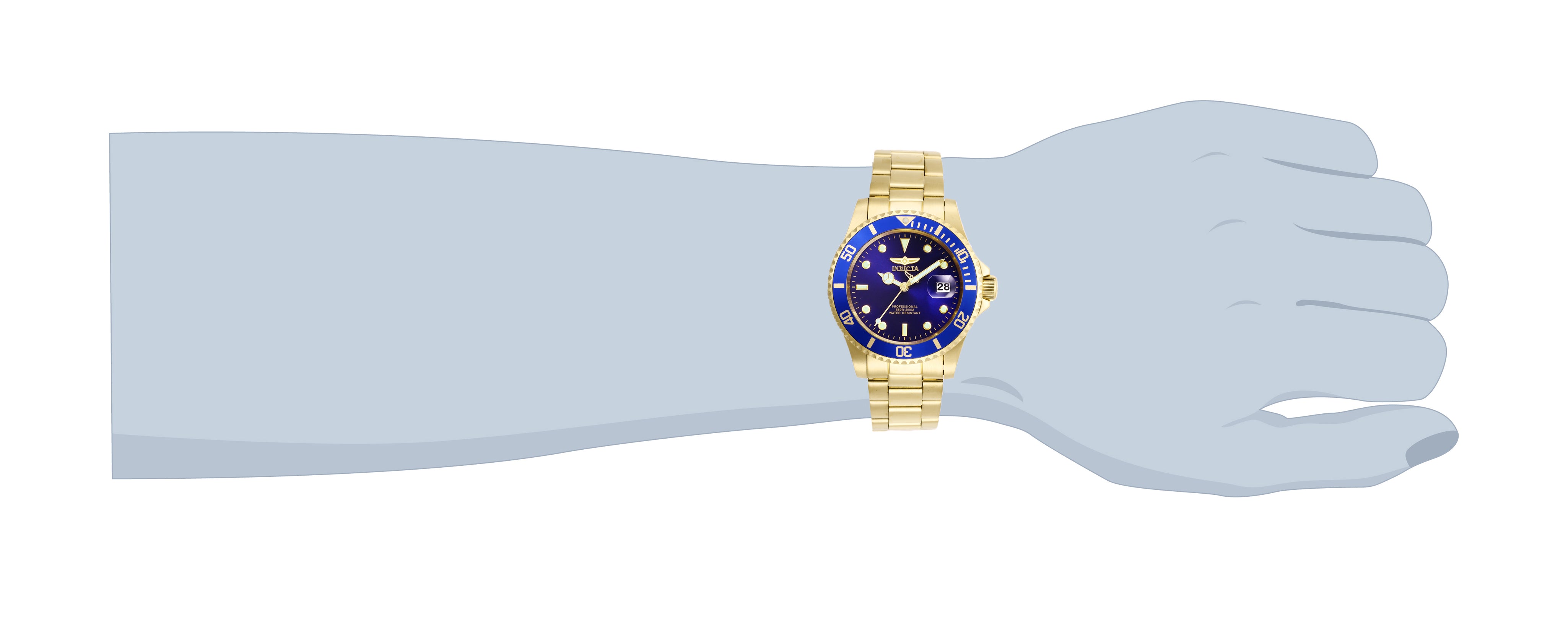 Invicta Pro Diver Coastpath Men's Watch - 40mm. Gold (26974)