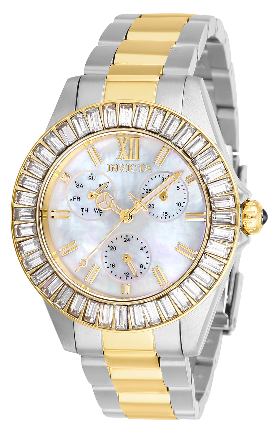 Open Box Invicta Angel Nacressa Women's Watch w/ Mother of Pearl Dial - 38mm, Steel, Gold (AIC-28451)