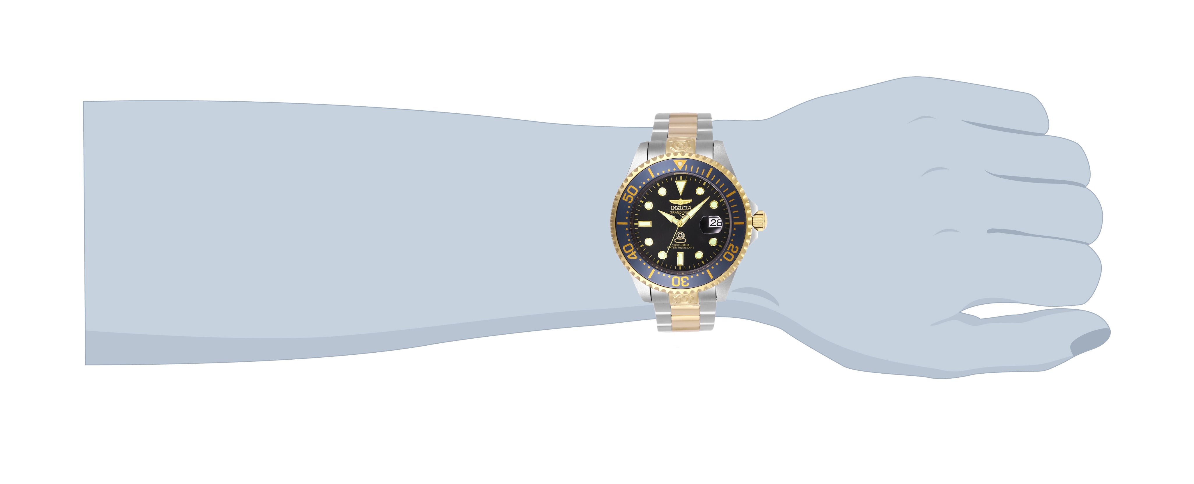 Invicta Grand Diver Navalia Automatic Men's Watch - 47mm, Steel, Gold (28684)