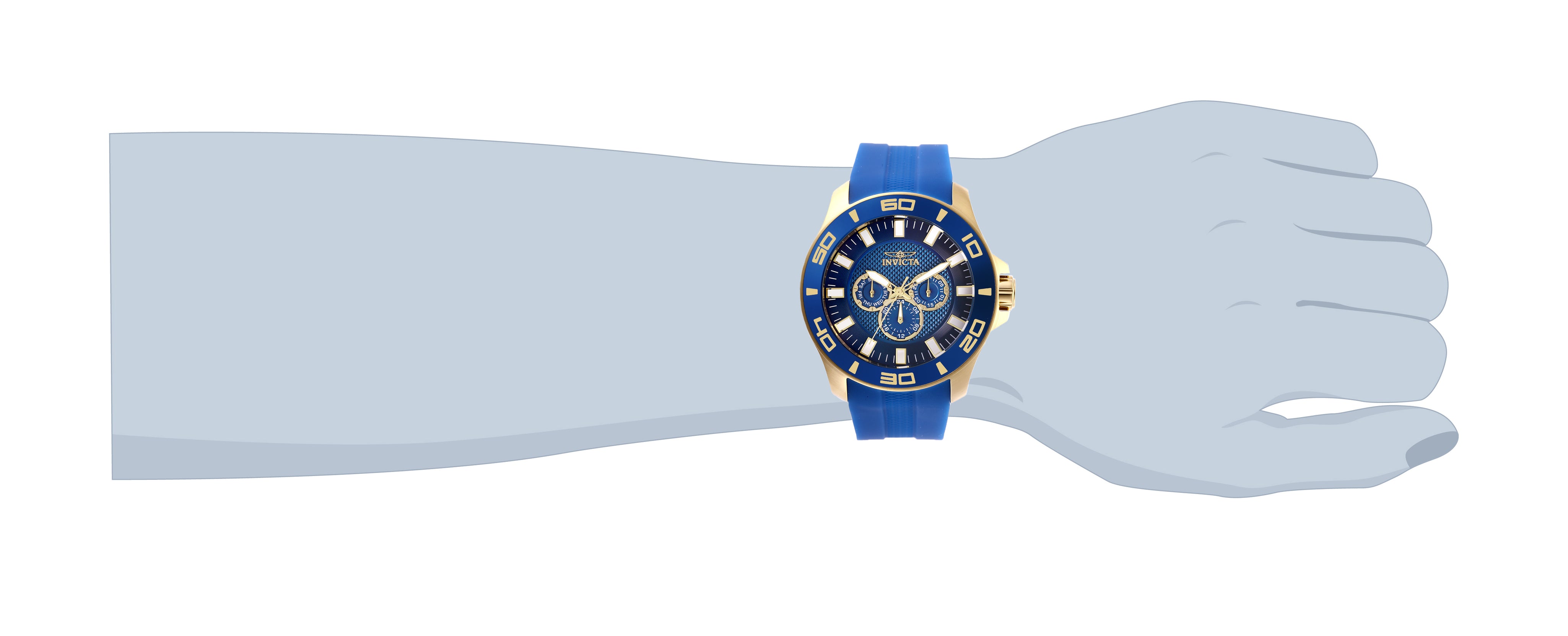 Invicta Pro Diver Impact Men's Watch - 50mm. Blue (28002)