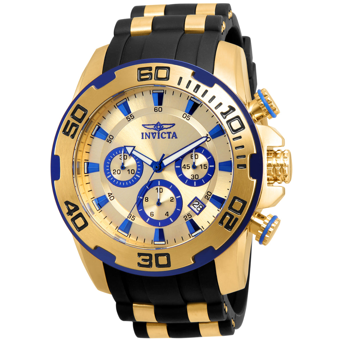 Invicta Pro Diver SCUBA Men's Watch - 50mm, Gold, Black (ZG-22308)