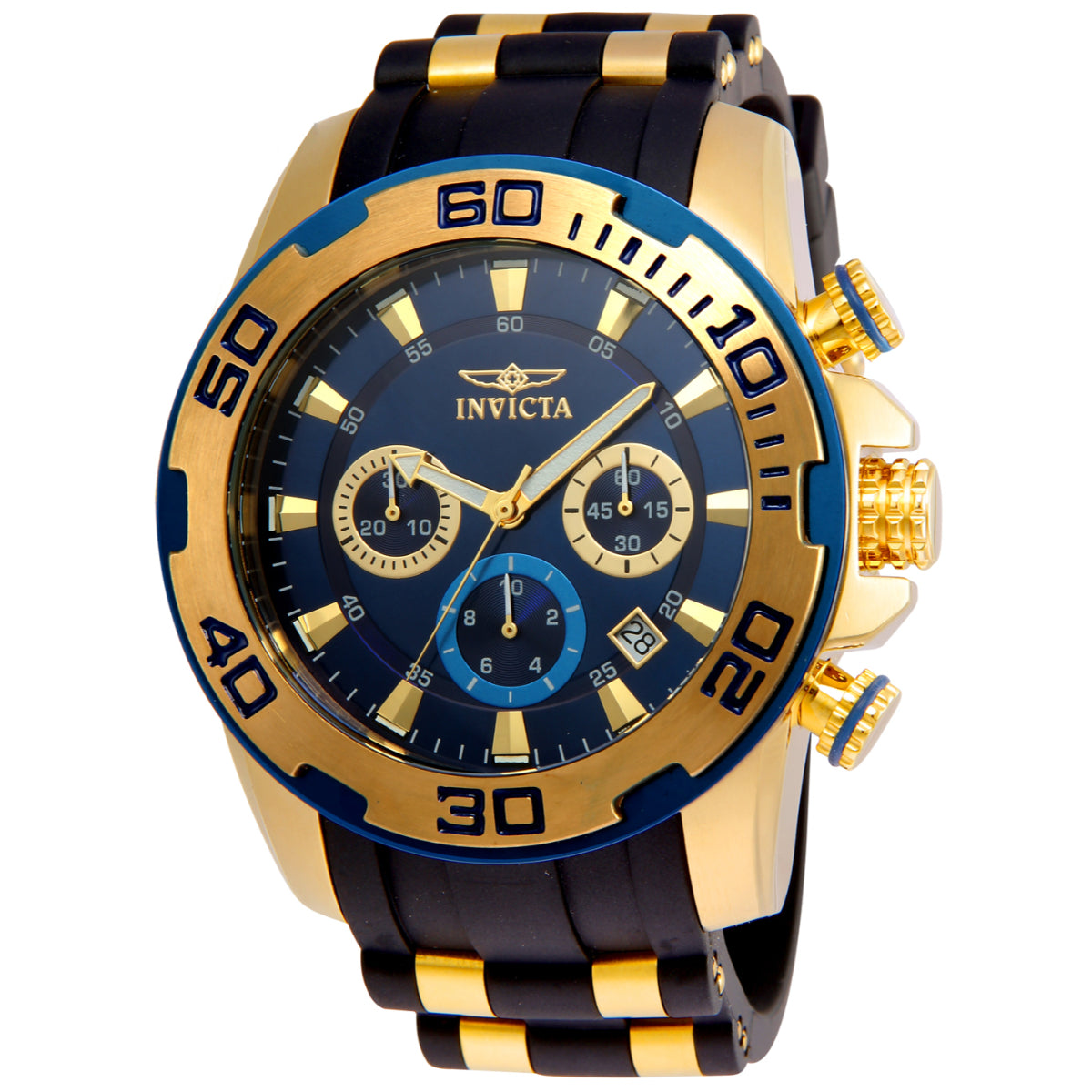 Invicta Pro Diver SCUBA Men's Watch - 50mm, Gold, Black (ZG-22341)