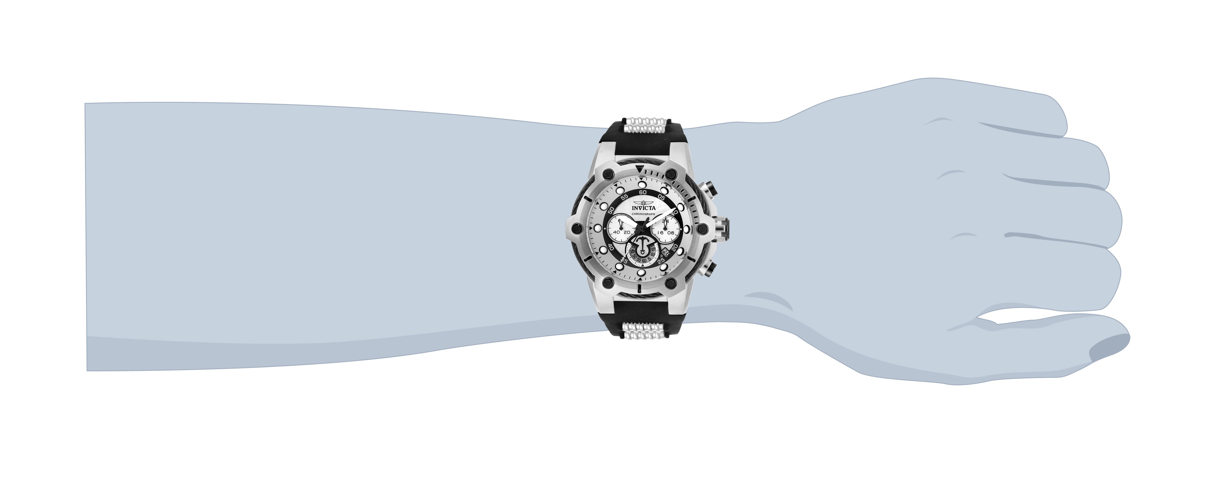 Invicta Bolt Ventric Men's Watch w/ Mother of Pearl Dial - 51.5mm, Steel, Black (28034)