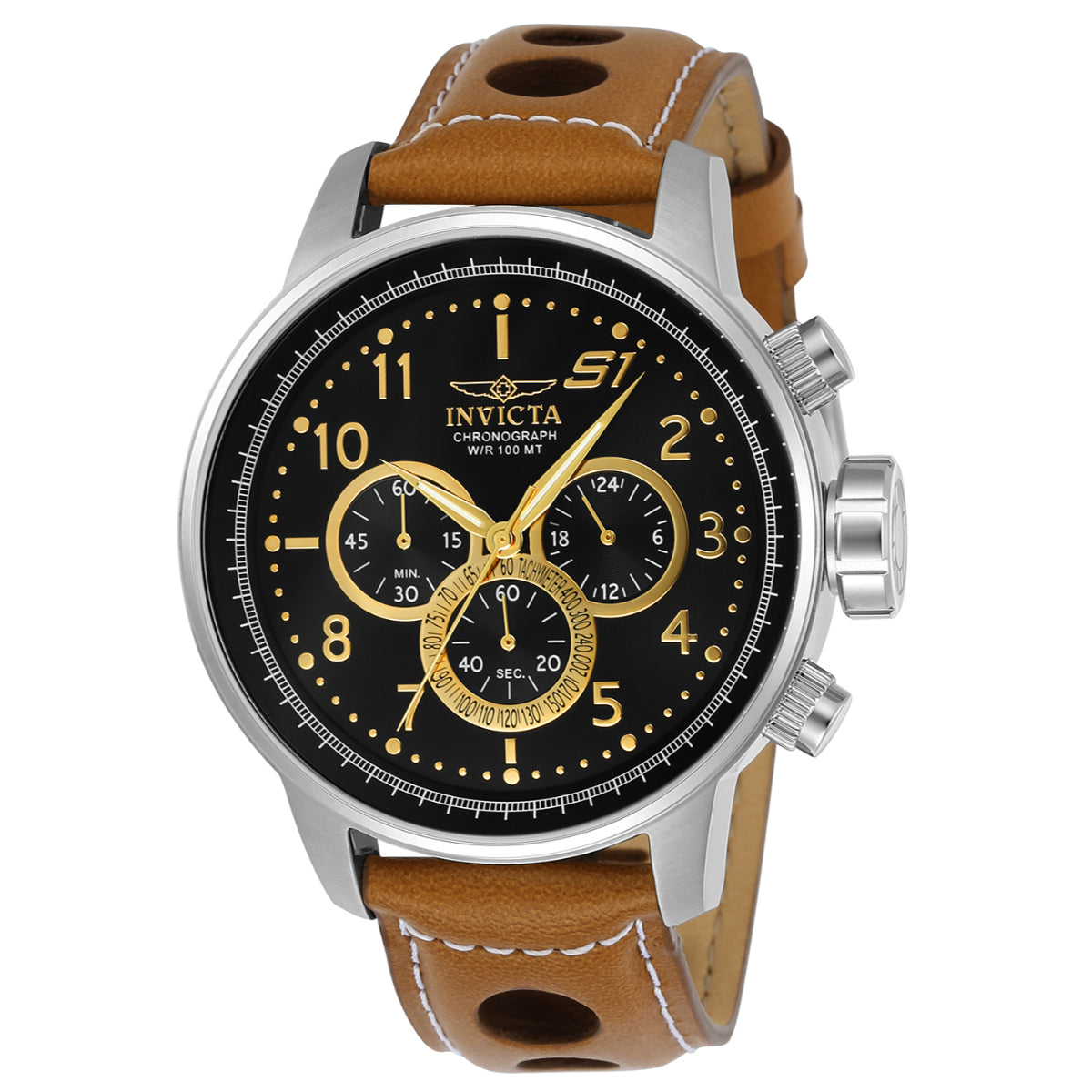 Open Box Invicta S1 Rally Champion Men's Watch - 48mm. Light Brown (AIC-23597)