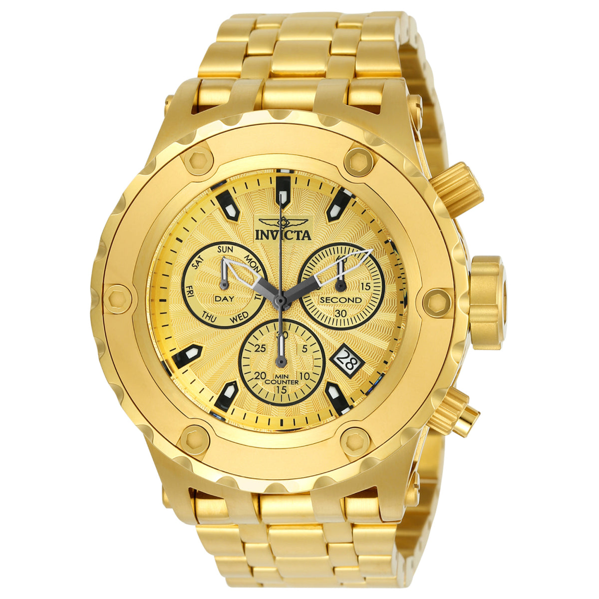 Invicta Subaqua Deltrix Swiss Ronda Z60 Caliber Men's Watch - 52mm, Gold (23920)