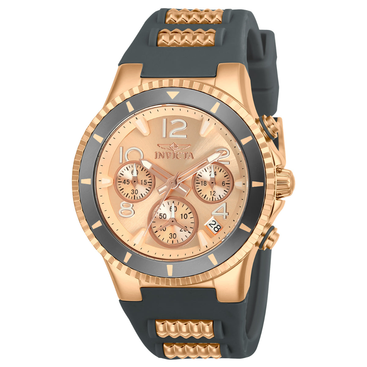 Invicta Women's 24189 BLU Quartz 3 Hand Rose Gold Dial Watch (ZG-24189)