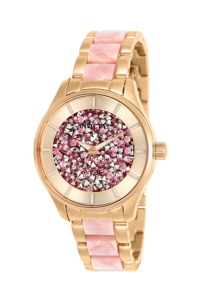 Invicta Gold Tone Bracelet Watch with Pink Dial and Crystal Accents Invicta Pro Diver 49836 blends classic dive performance with  main image 2