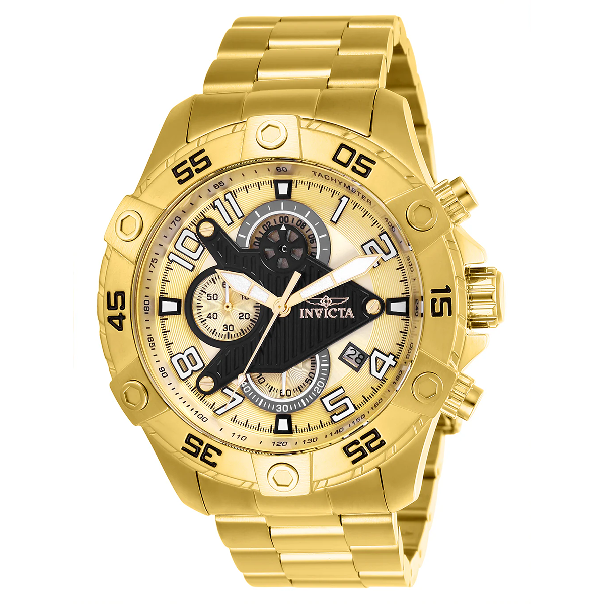 Invicta S1 Rally SCUBA Men's Watch - 48mm, Gold (ZG-26098)