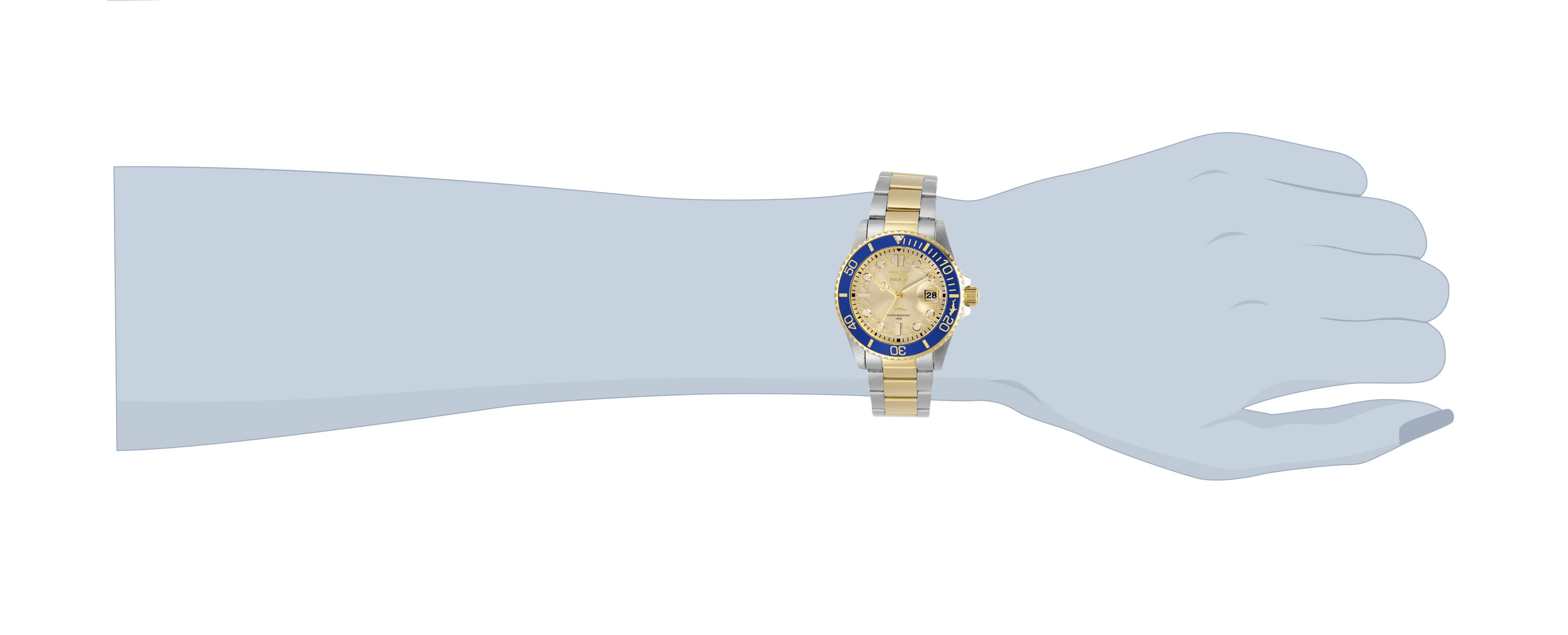 Invicta Pro Diver Currentvale Unisex Watch - 38mm, Steel, Gold (30482)