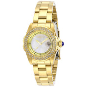 Invicta Angel Swiss Ronda 585 Caliber Women's Watch w/ Mother of Pearl Dial - 30mm, Gold (28444)