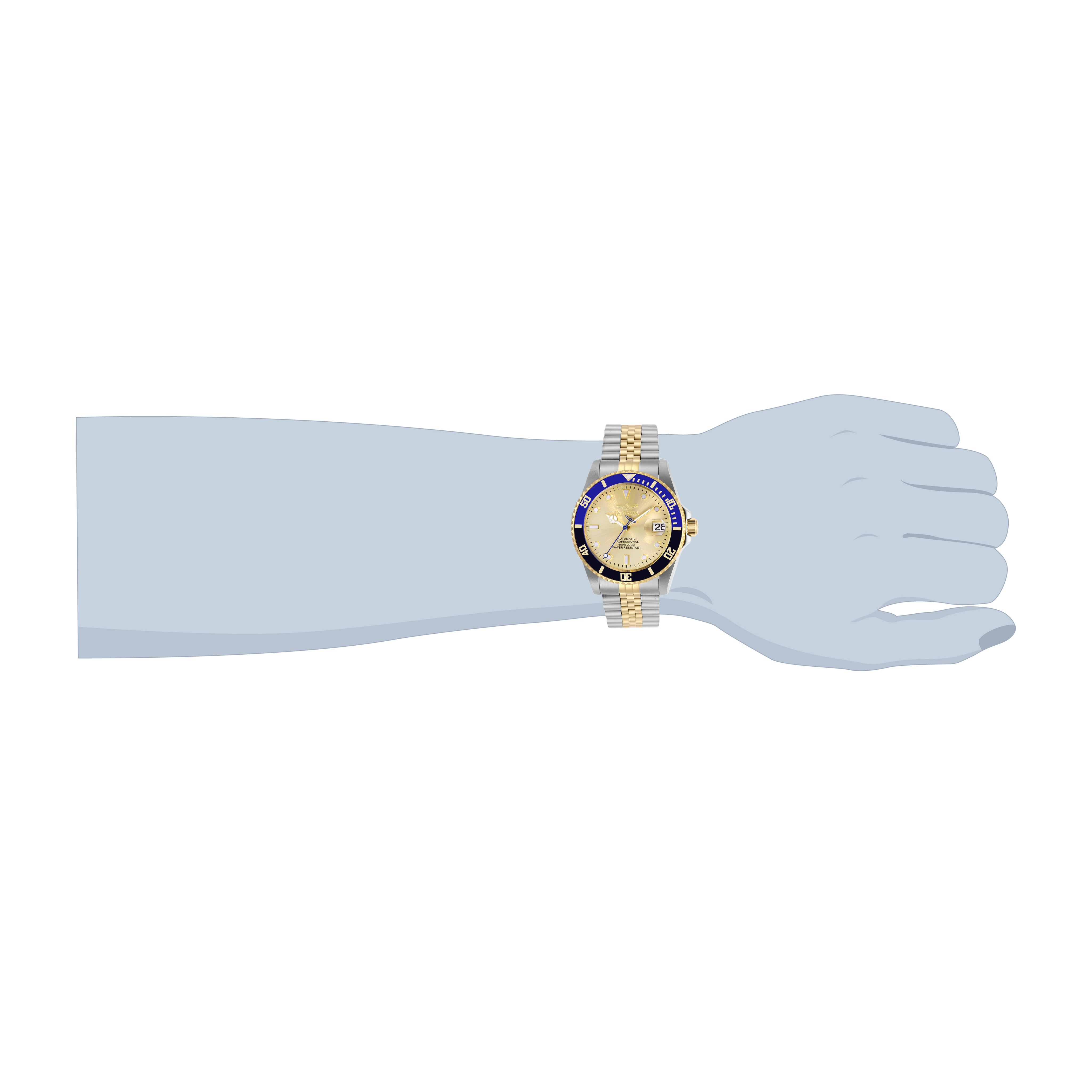 Invicta Pro Diver Navigator Automatic Men's Watch - 42mm. Steel, Gold (29181)