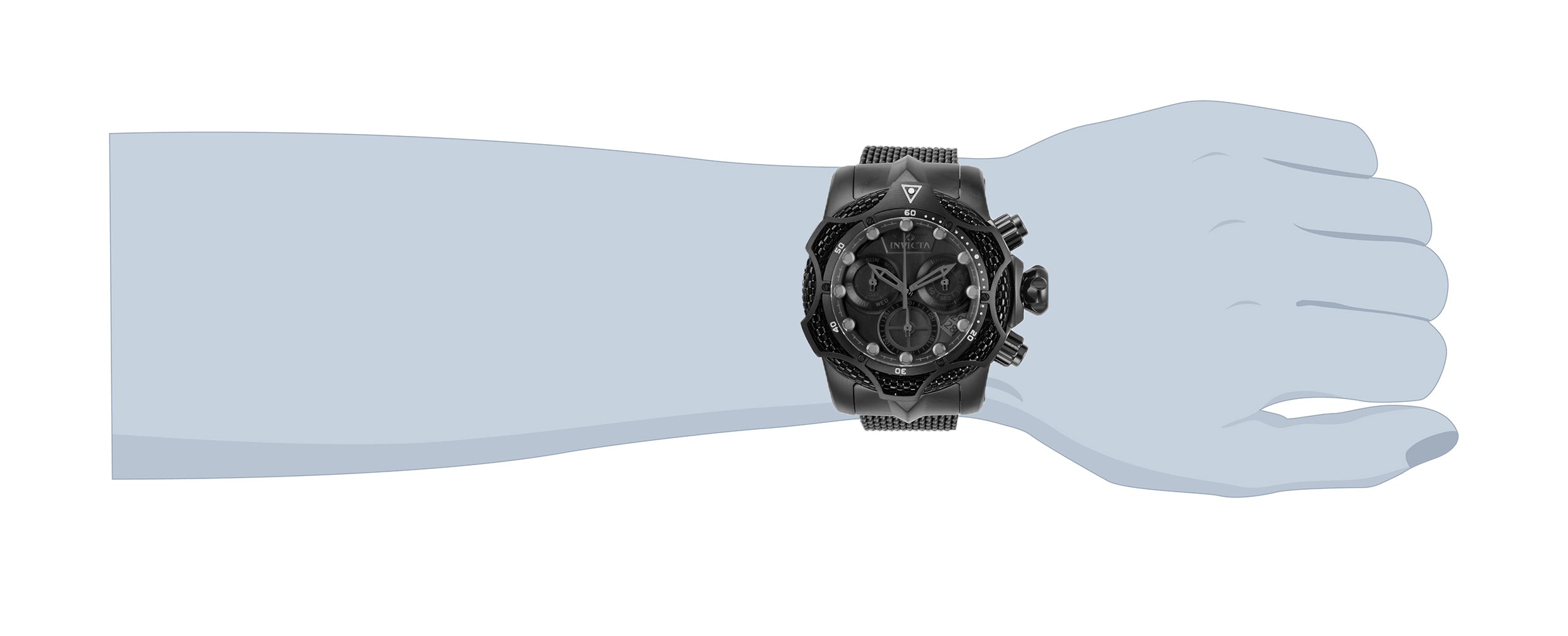 Invicta Venom Swiss Ronda Z60 FE Caliber Men's Watch - 52.5mm. Black (32904)