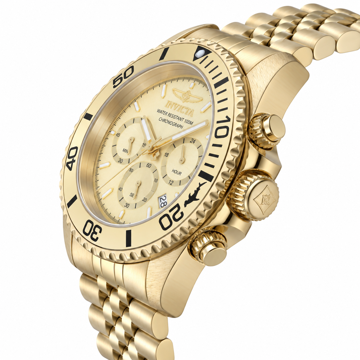 Invicta Pro Diver Titan Men's Watch - 43mm. Gold (48382)