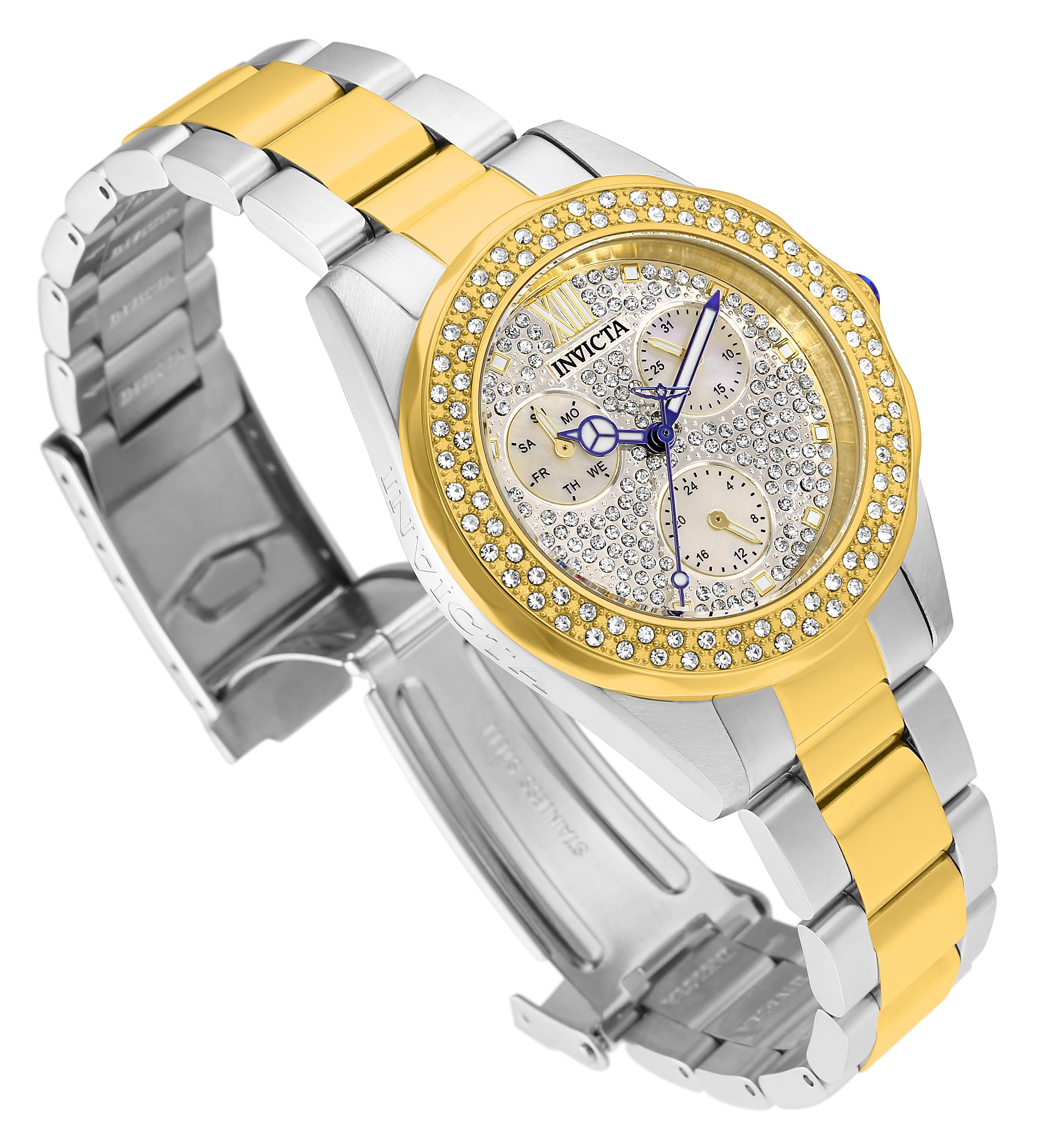 Invicta Angel Women's Watch w/ Mother of Pearl Dial - 38mm, Steel, Gold (28433)