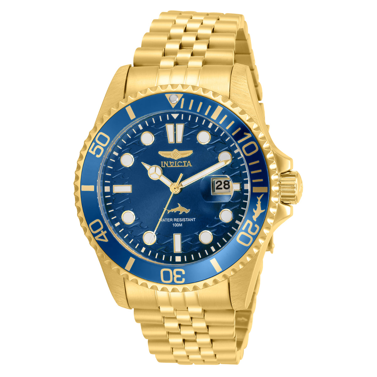 Beautiful gold Invicta men’s watch with blue face. Invicta Men main image 4