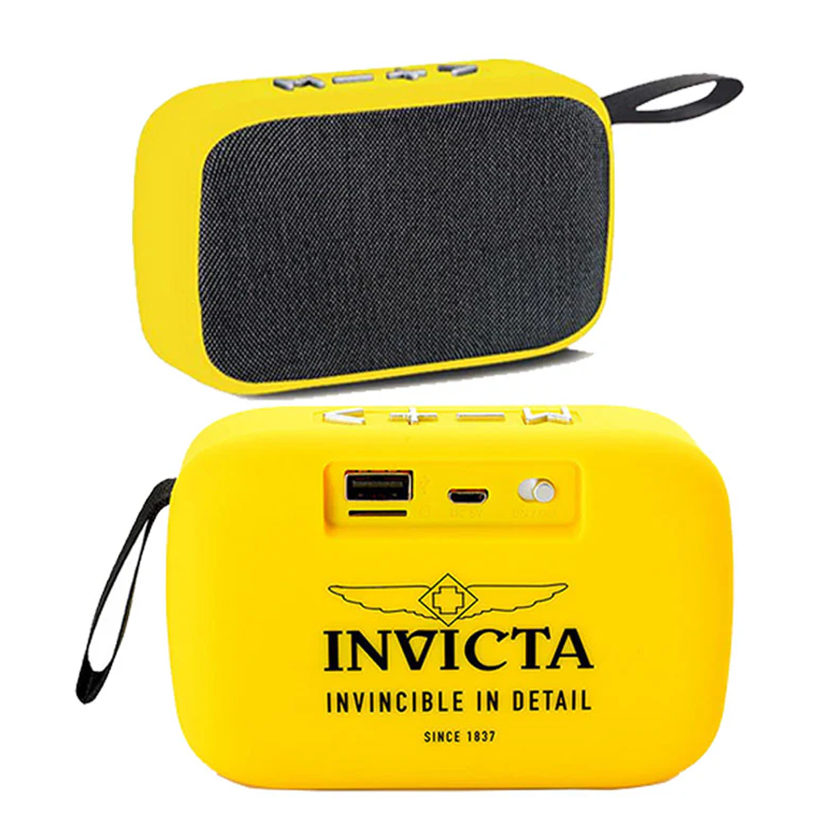 Invicta Portable Bluetooth Wireless Speaker with FM Radio Yellow (31494)