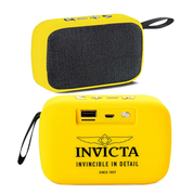 Invicta Portable Bluetooth Wireless Speaker with FM Radio Yellow (31494)