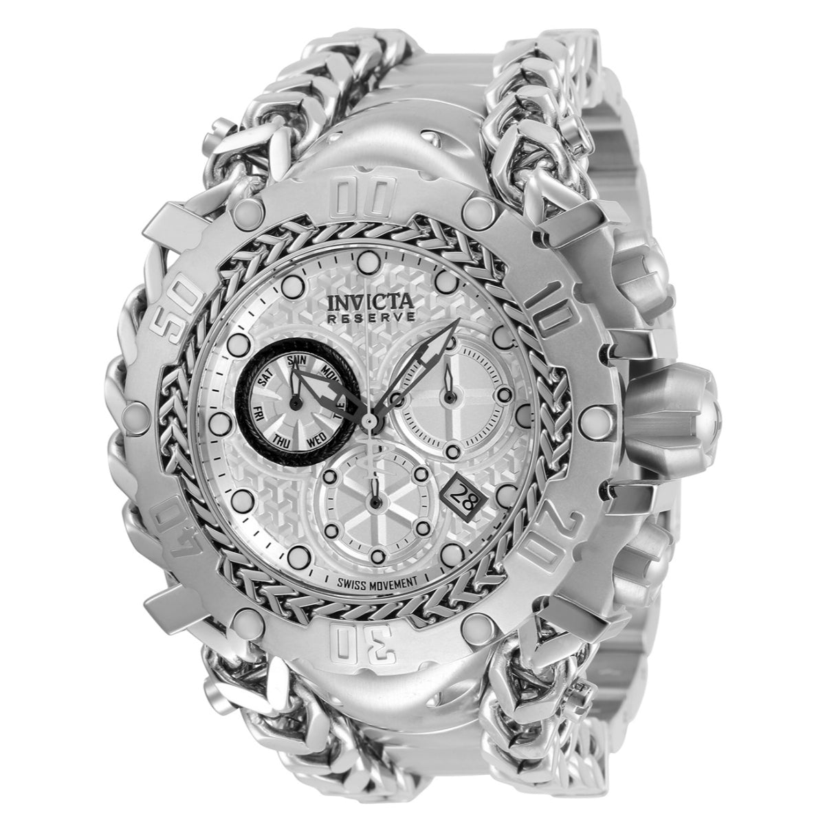 Invicta Reserve Gladiator Swiss Ronda Z60 Caliber Men's Watch - 55.25mm, Steel (34429)