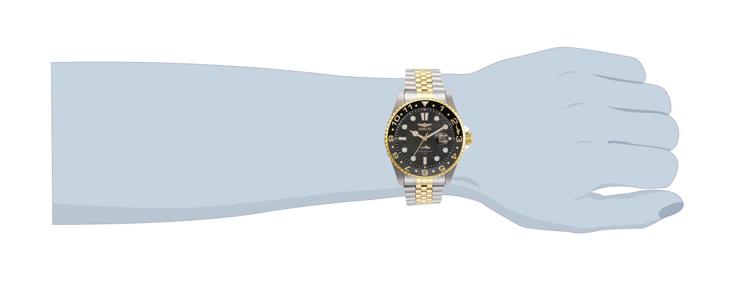 Invicta Pro Diver Heritage Men's Watch - 43mm. Steel, Gold (35131)