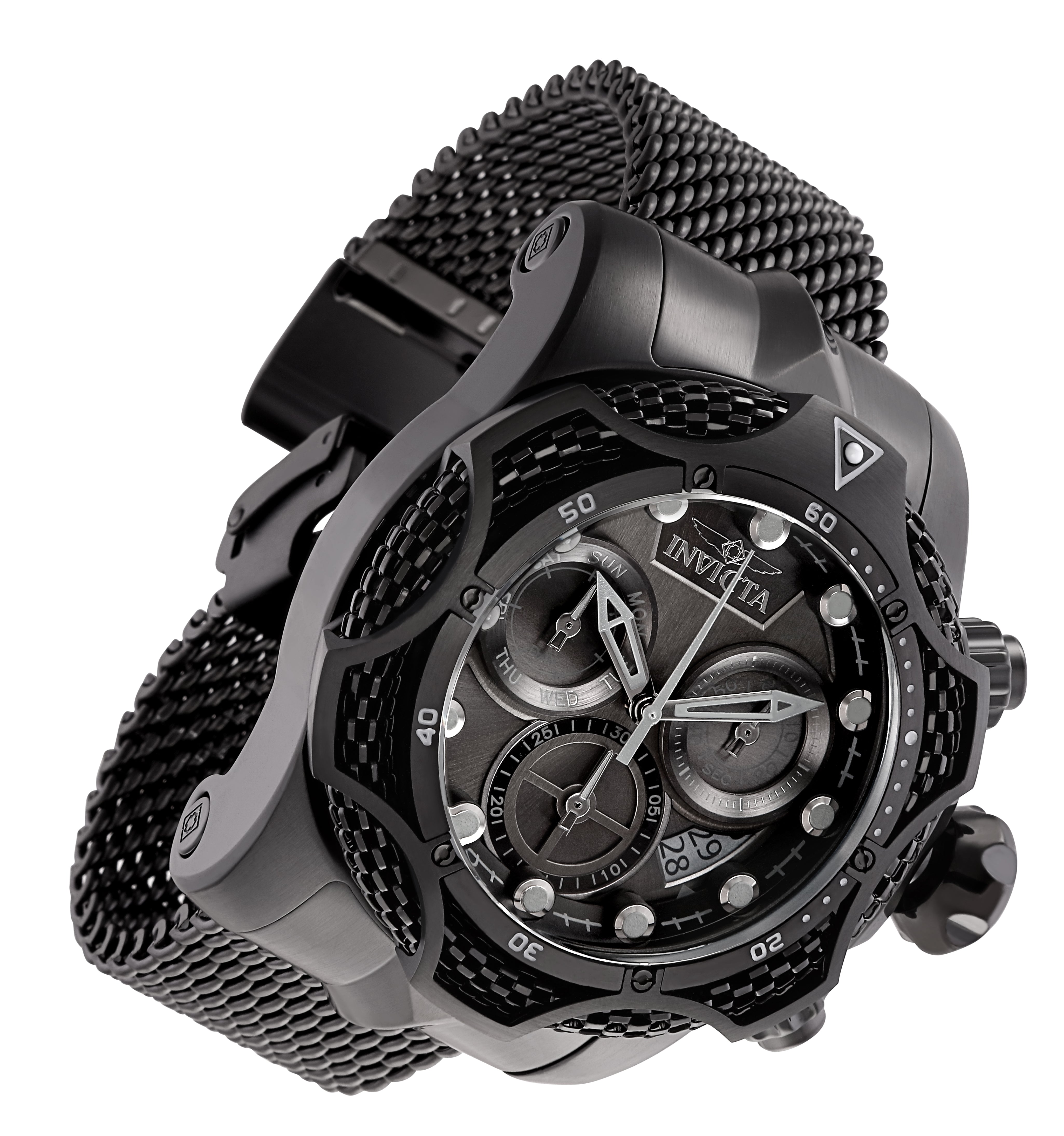 Invicta Venom Swiss Ronda Z60 FE Caliber Men's Watch - 52.5mm. Black (32904)