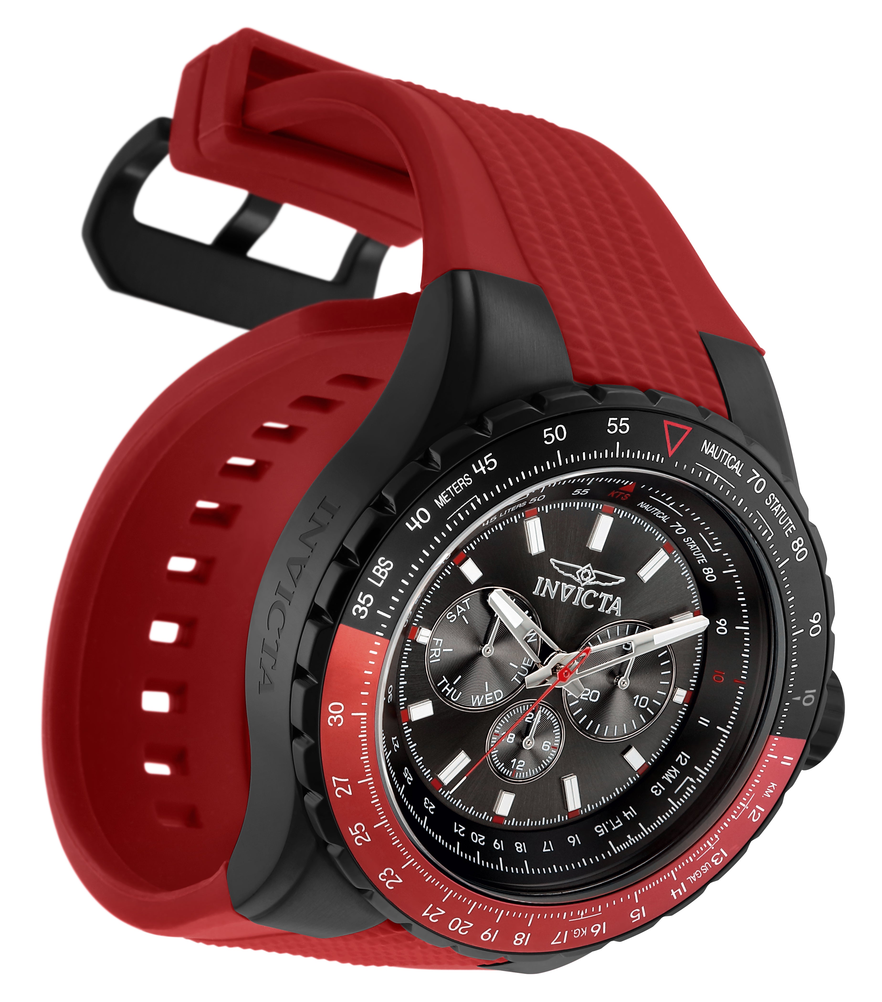 Invicta Aviator Skyshock Men's Watch - 50mm. Red (33039)