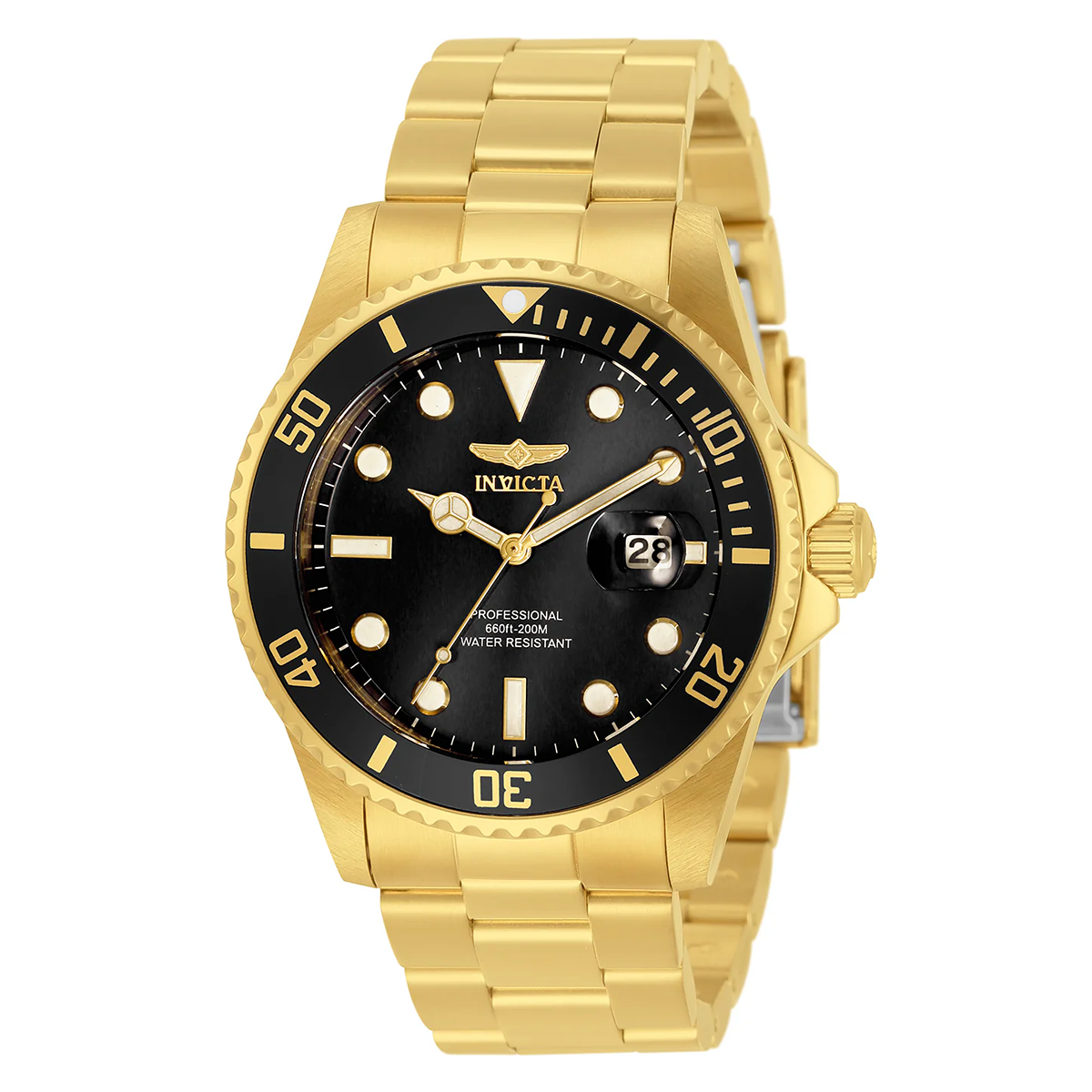 Invicta Pro Diver Men's Watch - 42mm, Gold (ZG-33271)