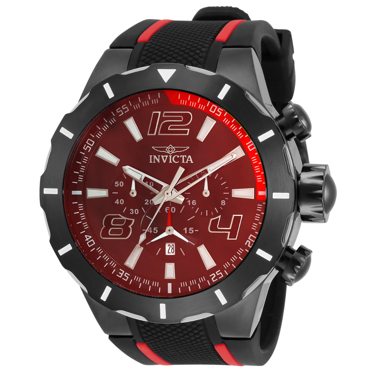 Black & Red Invicta S1 Rally Men