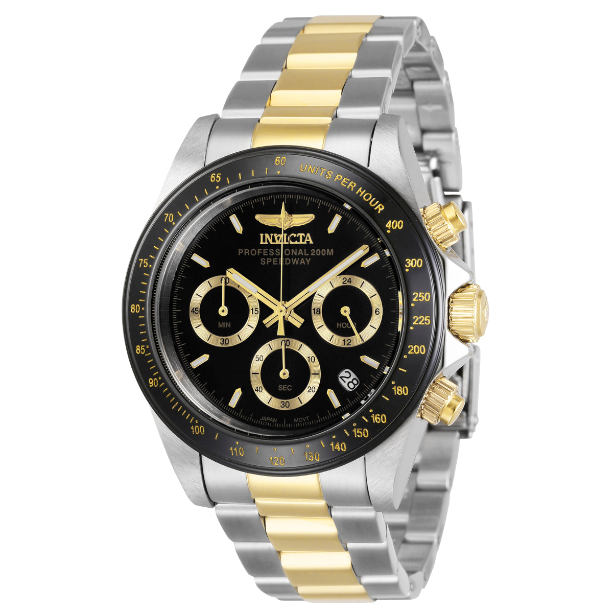 Invicta Speedway Velisque Men's Watch - 39.5mm, Steel, Gold (ZG-36743)