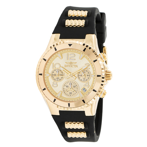 Invicta BLU Women\'s Watch - 39mm, Gold, Black (36909) Invicta BLU Women main image 4